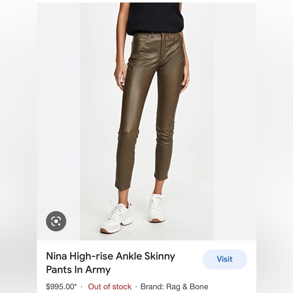 Rag & bone leather pants